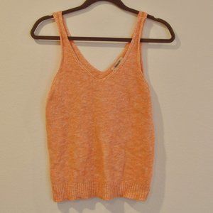 LOFT Knit Orange/Multi Tank Top XS